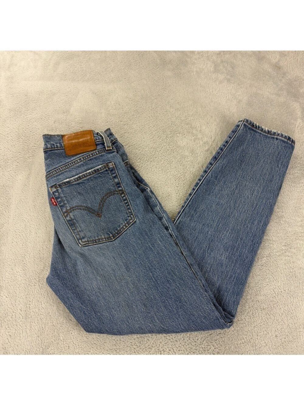 Levi's Women's Wedgie Button Fly Blue Denim Jeans Size 27x26